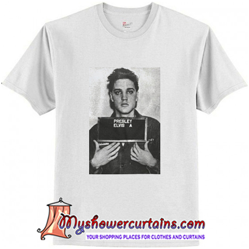 elvis mugshot t shirt