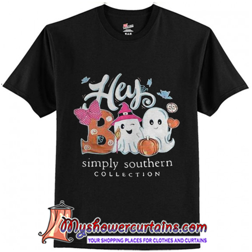 Hey Boo Simply Southern Collection T Shirt Myshowercurtains