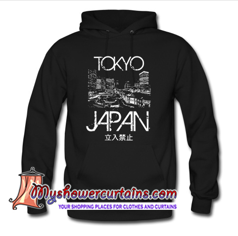 Tokyo Japan Typography hoodie – myshowercurtains