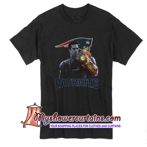 Tom Brady 12 Thanos infinity gauntlet Patriots T Shirt - myshowercurtains