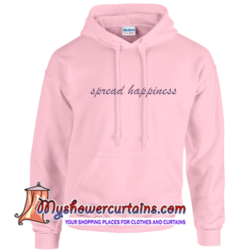 Spread Happiness Hoodie myshowercurtains