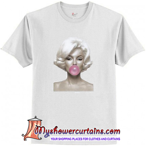 t shirt marilyn monroe bubble gum