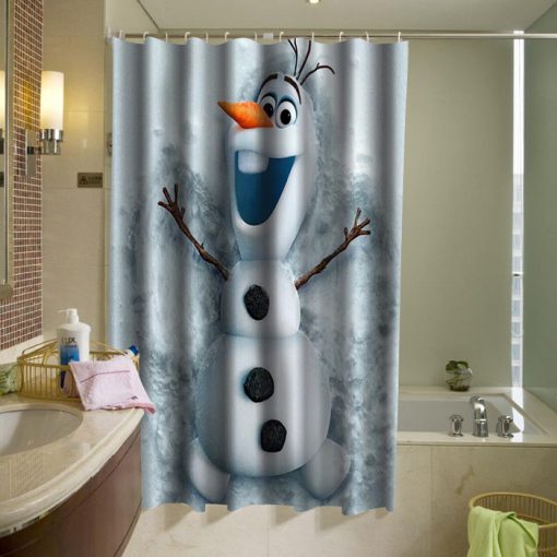 Disney Frozen Olaf The Snowman Shower Curtain (AT) myshowercurtains