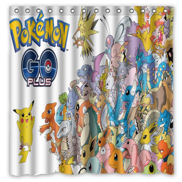 Pokemon Pikachu Shower Curtain (AT)