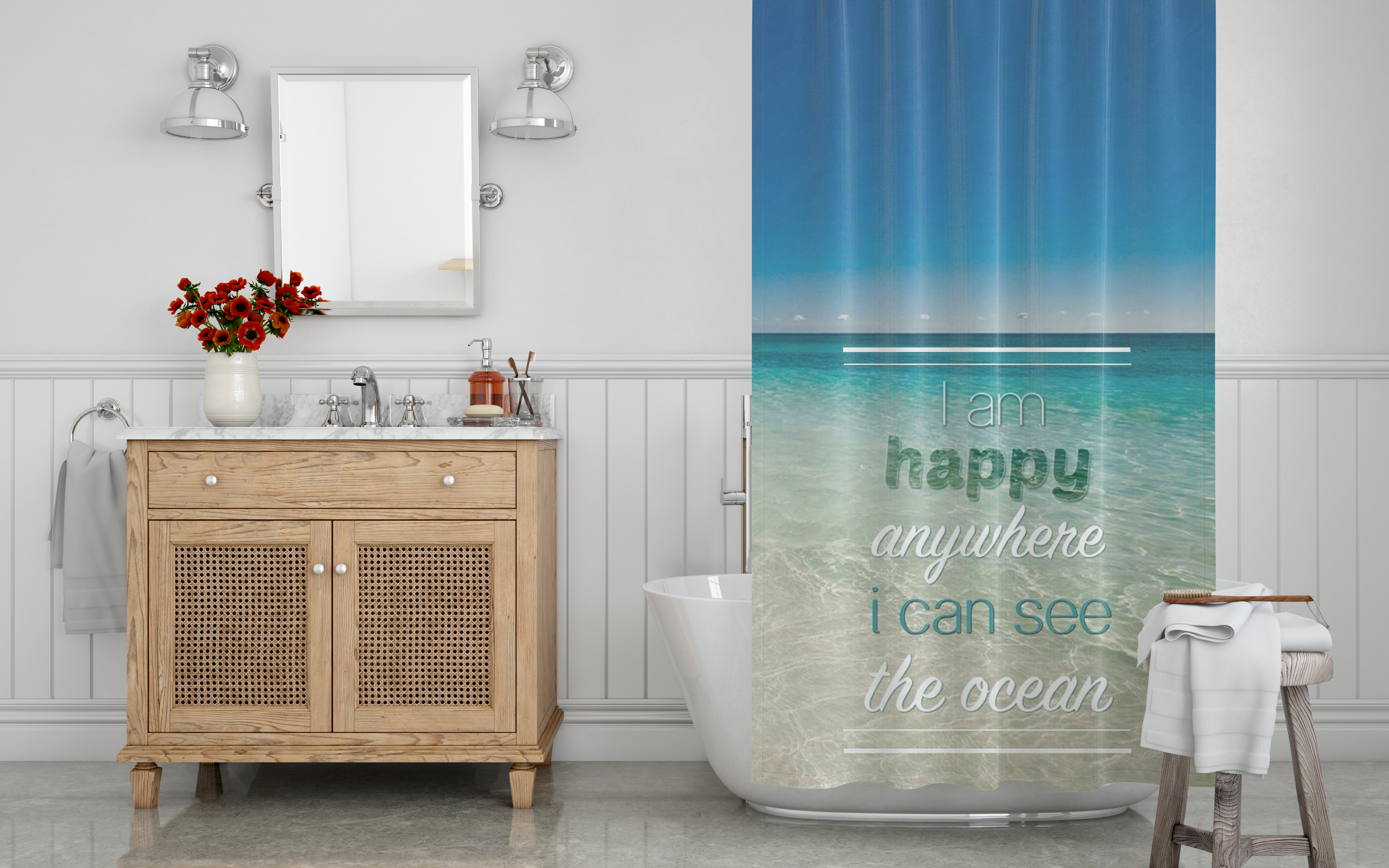 ocean shower curtain