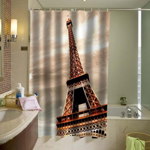 Beautiful Eiffel Tower Shower Curtain (AT)