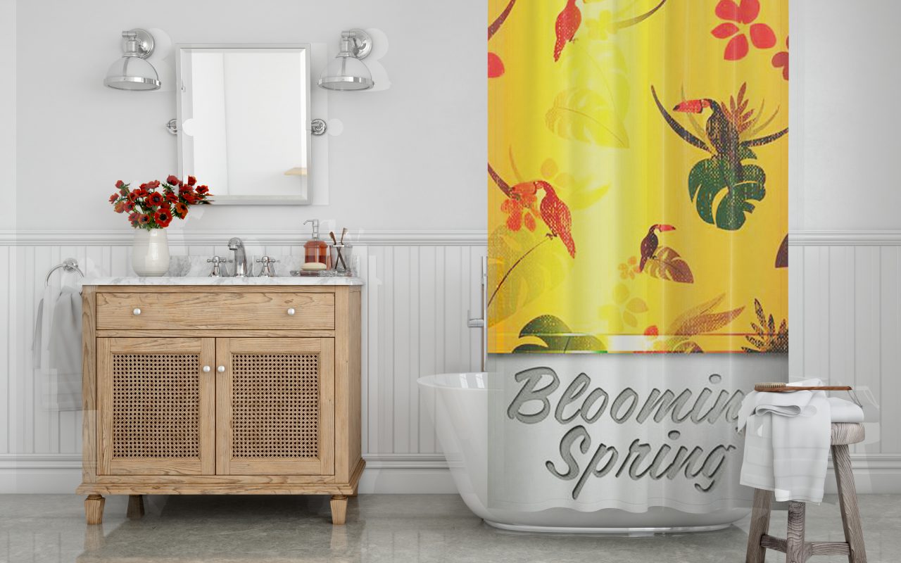 Blooming spring Shower Curtain (AT) myshowercurtains
