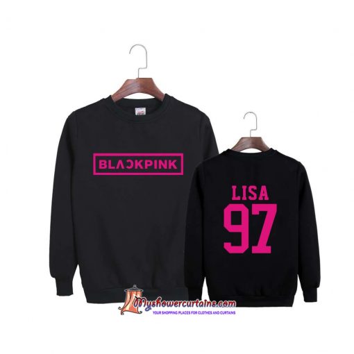 BLACKPINK Sweatshirt (black) SN – myshowercurtains