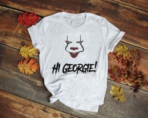 Pennywise Scary clown Hi Georgie t shirt RF02