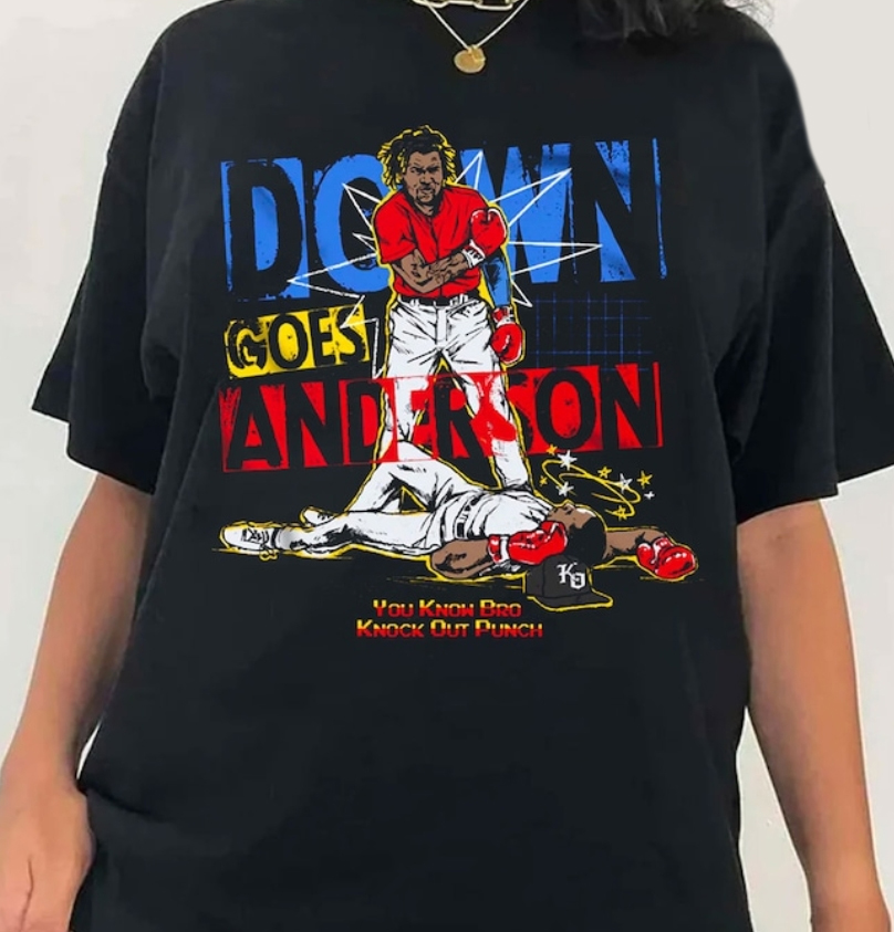 Down Goes Anderson KO Jose Ramirez Tim Anderson T-Shirt